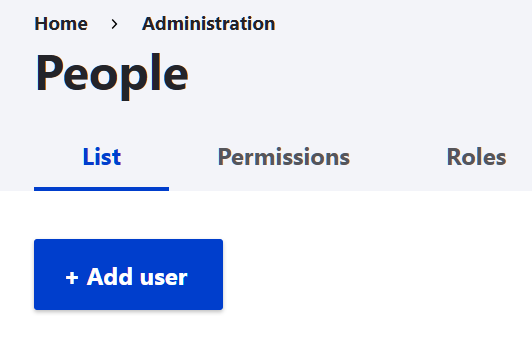 Click the Add User Button